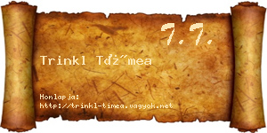 Trinkl Tímea névjegykártya