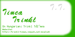 timea trinkl business card